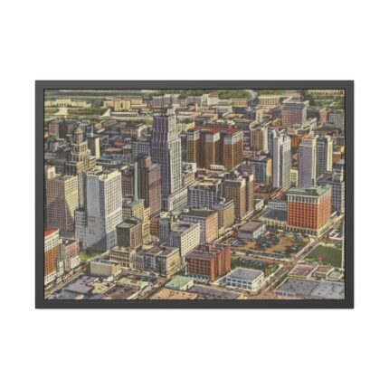 Recent Skyline View of Houston Framed Poster