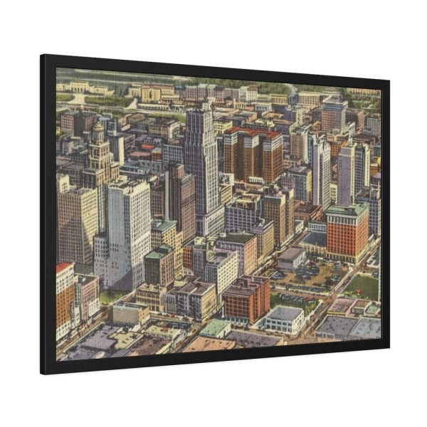 93854-325.jpg Recent Skyline View of Houston Framed Poster