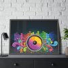 93854-339.jpg Speakers Equalizer Framed Poster