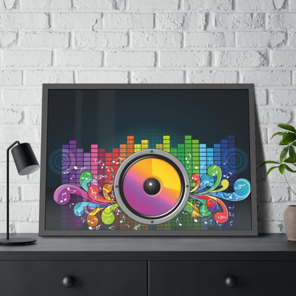 93854-339.jpg Speakers Equalizer Framed Poster