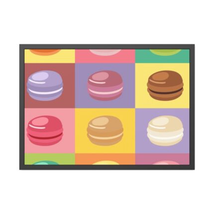 Macarons Pop Art Framed Poster