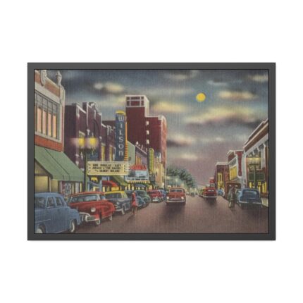 Nash Street at Night, Wilson Framed Poster