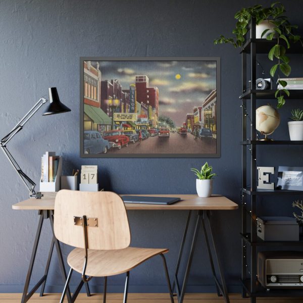 Nash Street at Night, Wilson Framed Poster