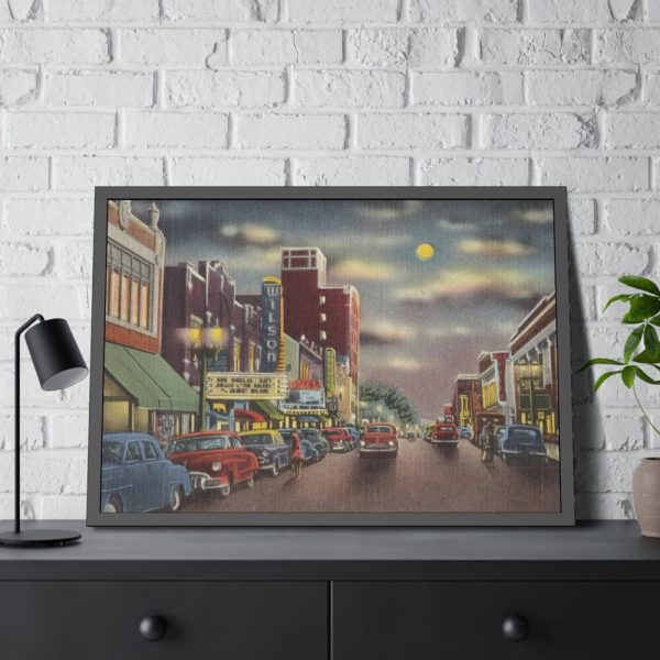 Nash Street at Night, Wilson Framed Poster