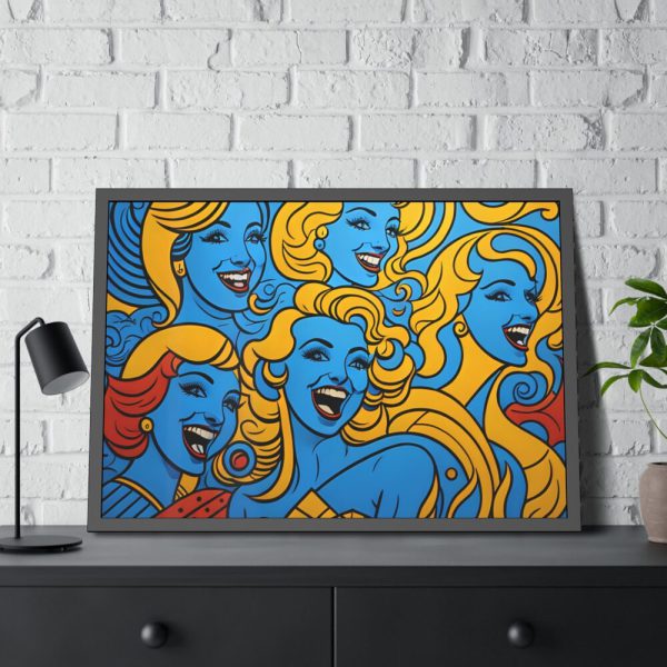 Pop Art People Laughing II Framed Poster