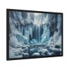 93854-381.jpg Frozen Waterfall During Winter Framed Poster