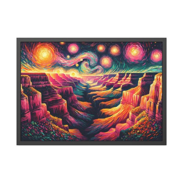 93854-4.jpg Grand Canyon Under Starry Night Framed Poster