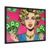 Girl With Money Framed Poster