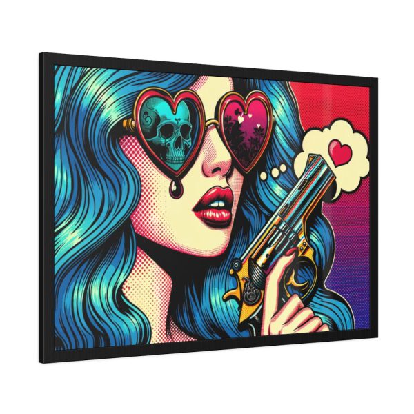 93854-413.jpg Girl With the Gun Framed Poster