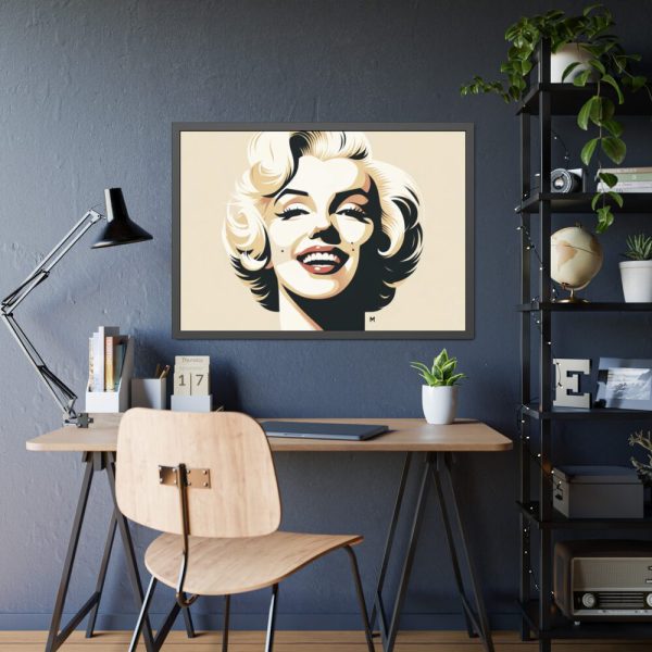 Marilyn Monroe Capturing Iconic Presence And Charisma Framed Poster