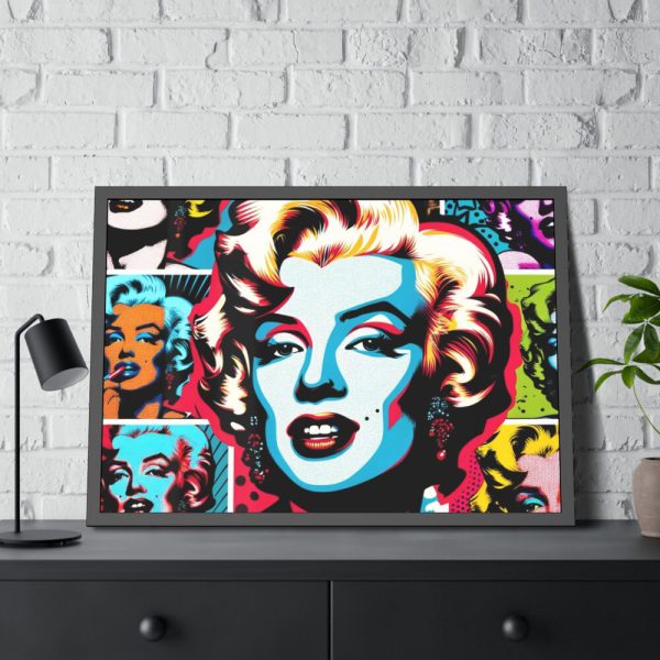 Marilyn Monroe's Iconic Presence and Charisma Framed Poster