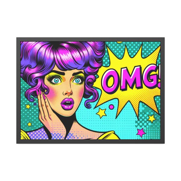 93854-424.jpg OMG Comics Abstraction Framed Poster