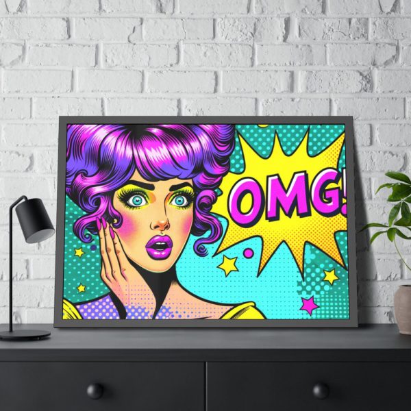 93854-427.jpg OMG Comics Abstraction Framed Poster