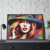 93854-431.jpg Woman Pop Art Graffiti II Framed Poster