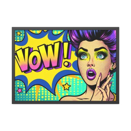 WOW Comics Abstraction Framed Poster