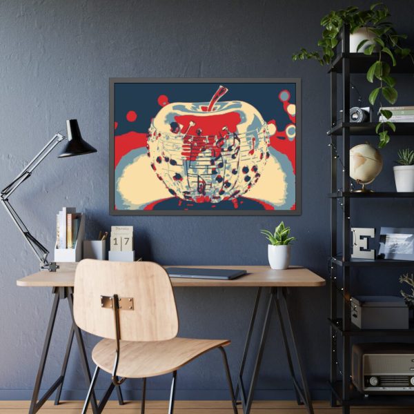 Pop Art Apple Framed Poster