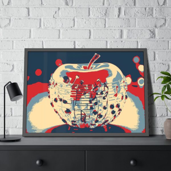 Pop Art Apple Framed Poster