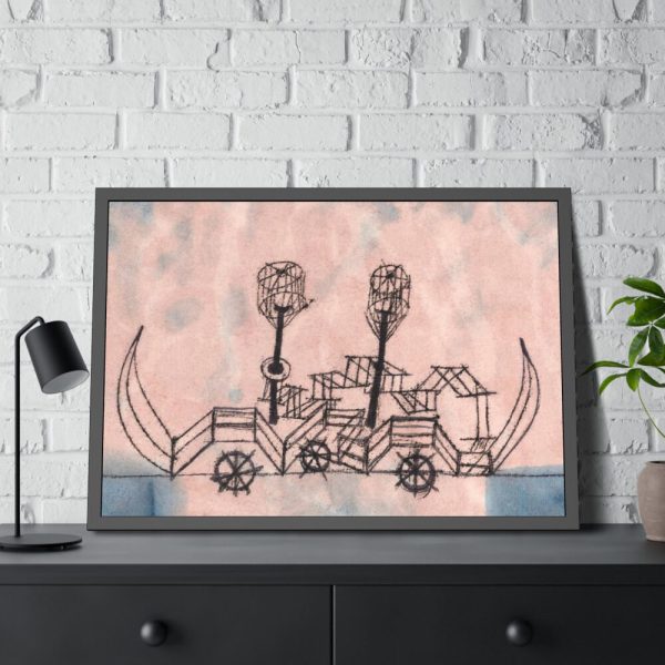 93854-475.jpg Alter Dampfer (Old Steamboat) (1922) by Paul Klee Framed Poster