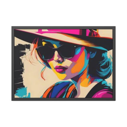 Woman Pop Art Graffiti Art III Framed Poster