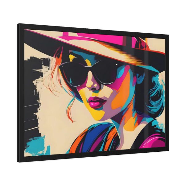 93854-489.jpg Woman Pop Art Graffiti Art III Framed Poster