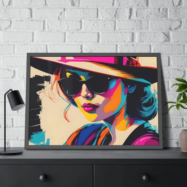 93854-491.jpg Woman Pop Art Graffiti Art III Framed Poster