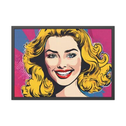 Pop Art Woman Framed Poster