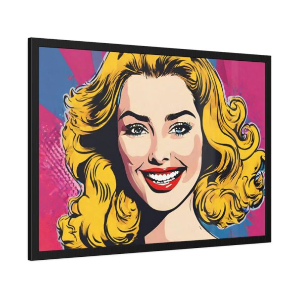 Pop Art Woman Framed Poster