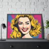 Pop Art Woman Framed Poster
