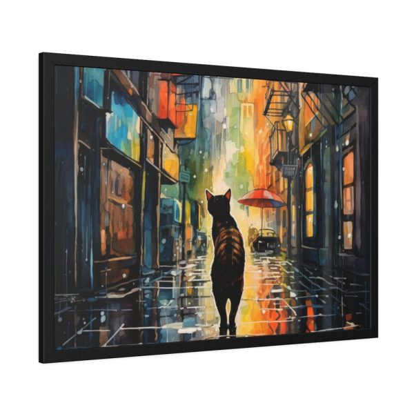 93854-497.jpg Pop Art Alley Cat Print Framed Poster