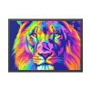 Lion's Splendor Pop Art Framed Poster