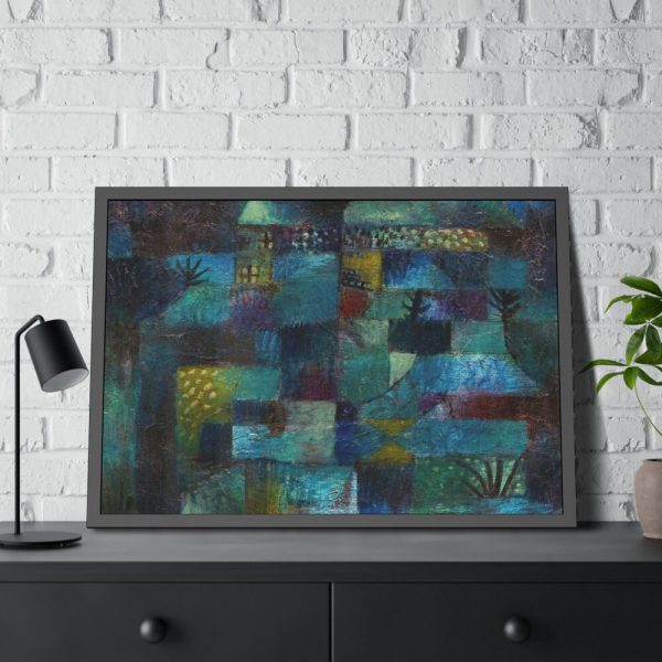 Terraced Garden (1920) by Paul Klee Framed Poster