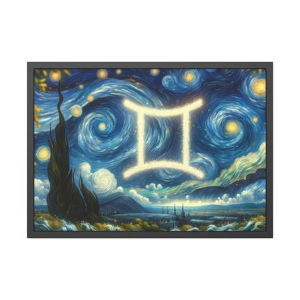 Zodiac Sign of Gemini Framed Poster