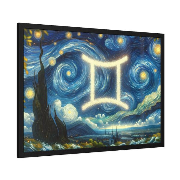 93854-61.jpg Zodiac Sign of Gemini Framed Poster