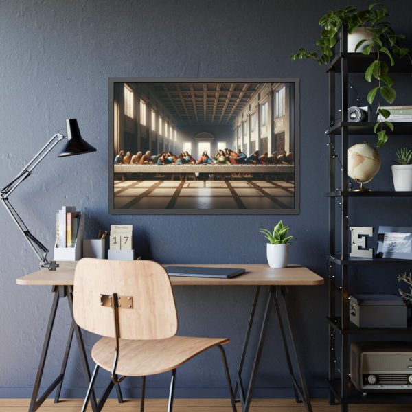 93854-66.jpg Composition Inspired by Leonardo da Vinci's The Last Supper Framed Poster