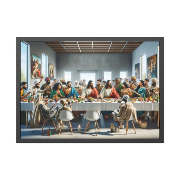 93854-84.jpg Modern Interpretation of Leonardo da Vinci's The Last Supper Framed Poster