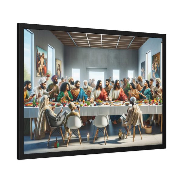 93854-85.jpg Modern Interpretation of Leonardo da Vinci's The Last Supper Framed Poster