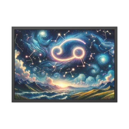 Zodiac Sign of Cancer Framed Poster