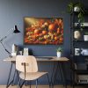 93855-102.jpg Assortment of Pumpkins, Gourds, and Autumn Leaves Framed Poster