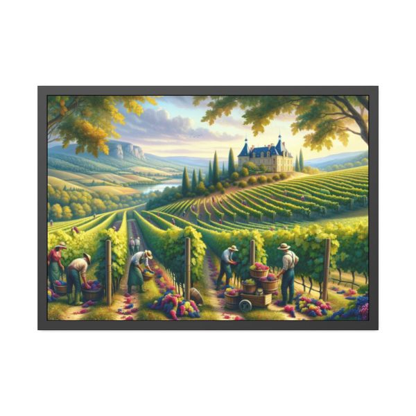 93855-104.jpg Vibrant Atmosphere of Winery Harvest Framed Poster