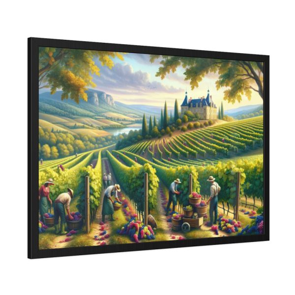 93855-105.jpg Vibrant Atmosphere of Winery Harvest Framed Poster