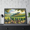 93855-107.jpg Vibrant Atmosphere of Winery Harvest Framed Poster