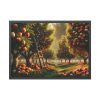 93855-116.jpg Orchard Bounty With Fruit-Laden Trees And RusticLadder Framed Poster