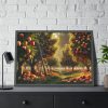93855-119.jpg Orchard Bounty With Fruit-Laden Trees And RusticLadder Framed Poster