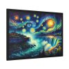 93855-13.jpg Niagara Falls Under Starry Night Framed Poster