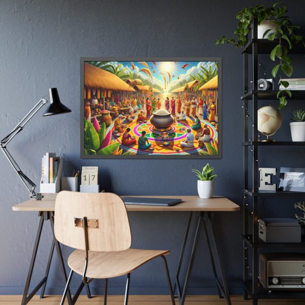 Capturing the Essence of Pongal Framed Poster