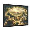 93855-145.jpg Grape Harvest With Lush Vineyards Framed Poster