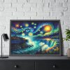 93855-15.jpg Niagara Falls Under Starry Night Framed Poster