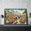 93855-155.jpg Lively Atmosphere of Farmers' Market Framed Poster
