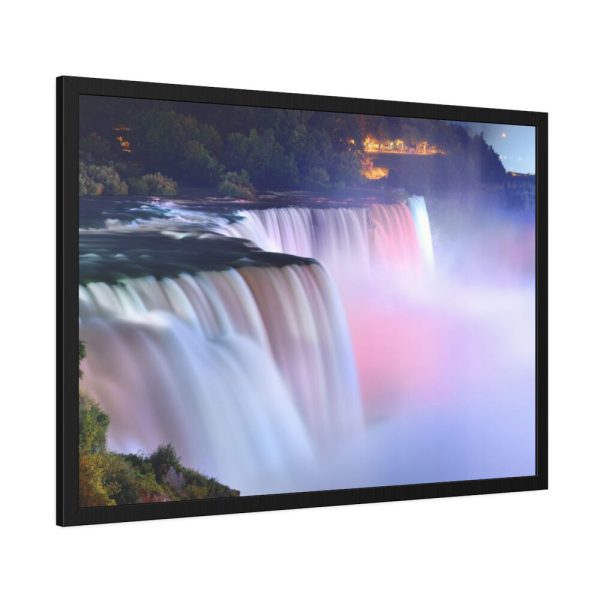 93855-165.jpg Colorful Niagara Falls During Evening Framed Poster