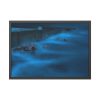 Blue Misty Sea at Night Framed Poster